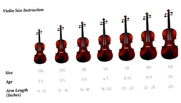 Какой размер скрипки для ребенка 7 лет
